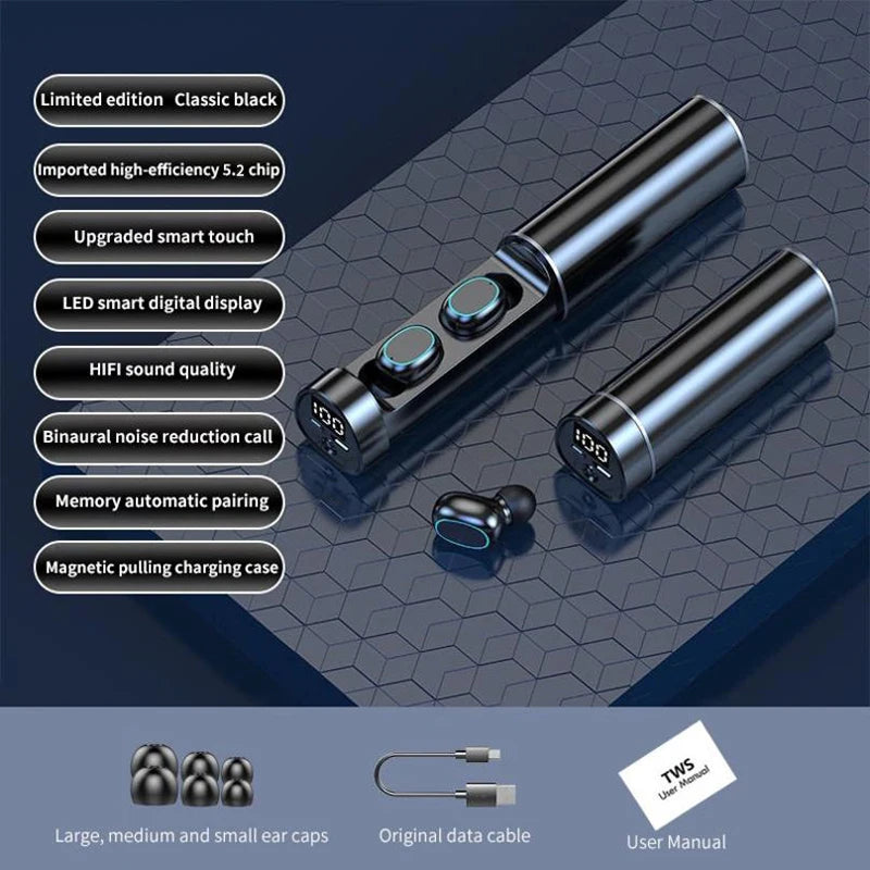 Fones de ouvido sem fio Bluetooth TWS N21 de alta qualidade