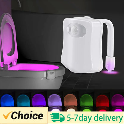 AuraLite Wireless Motion Sensor LED Night Light – Colourful RGB Lamp for Home & Bathroom