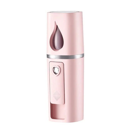 GlowMist Mini Facial Sprayer – 20ML USB Rechargeable Nano Steamer for Instant Skin Hydration