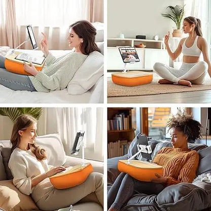 RelaxMate Adjustable Pillow Tablet Holder – Portable Stand for Bed, Sofa & Travel