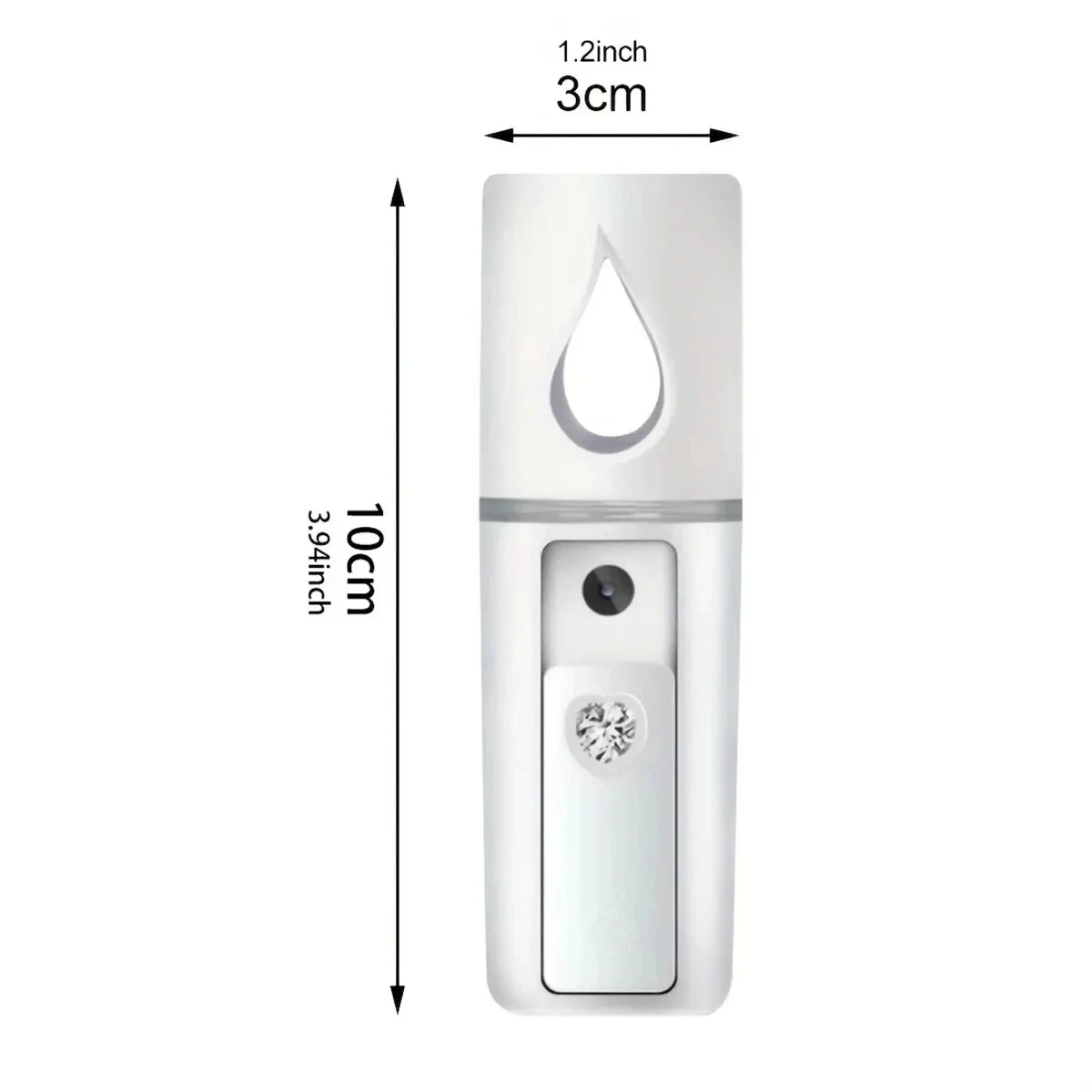 GlowMist Mini Facial Sprayer – 20ML USB Rechargeable Nano Steamer for Instant Skin Hydration
