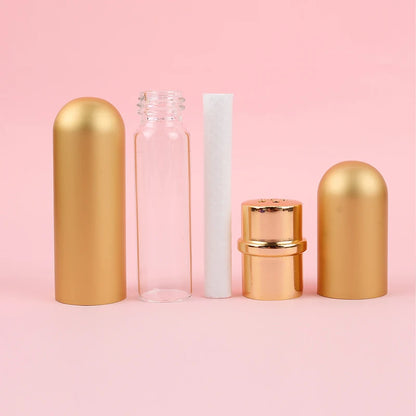 PureScent Refillable Inhaler Set – 12/24/36 pcs Aluminium & Glass Essential Oil Nasal Diffuser Tubes