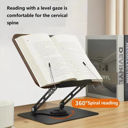 Transparent Adjustable Book Stand – Hands-Free Reading Support for Bed & Desk