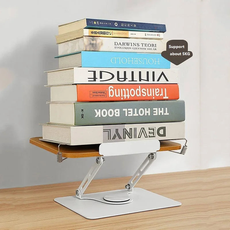 Transparent Adjustable Book Stand – Hands-Free Reading Support for Bed & Desk