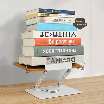 Transparent Adjustable Book Stand – Hands-Free Reading Support for Bed & Desk