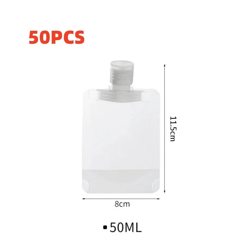 TravelEase Refillable Bottles Set – 10Pcs 30/50/100ML Leak-Proof Cosmetic Containers for Toiletries & Skincare