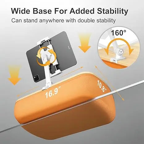 RelaxMate Adjustable Pillow Tablet Holder – Portable Stand for Bed, Sofa & Travel