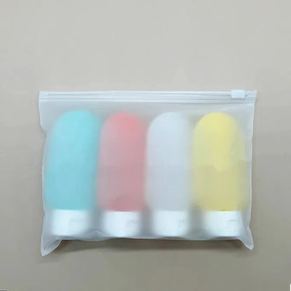 PureVoyage Refillable Travel Bottles – 3/4Pcs Soft Squeeze Tubes for Lotion, Shampoo & Gel (30/60/100ML)