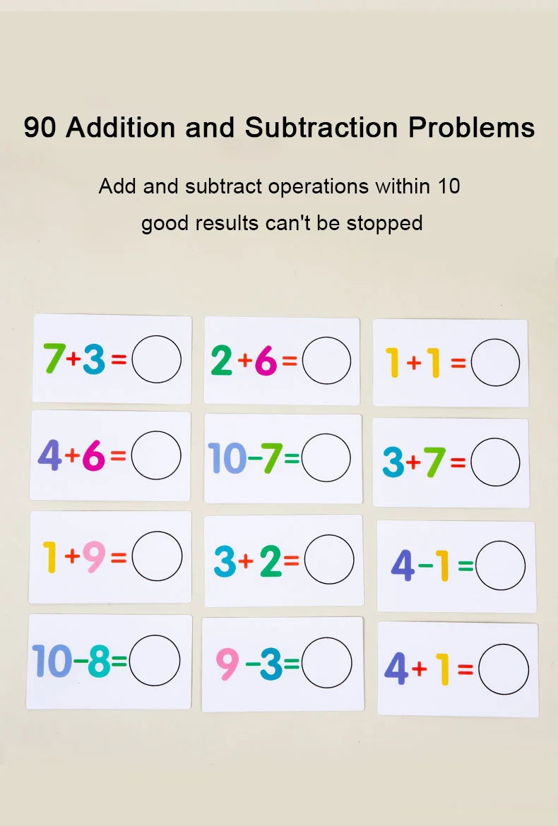 NumSkill Educational Math Kit – Early Learning Toys for Counting, Matching & Arithmetic