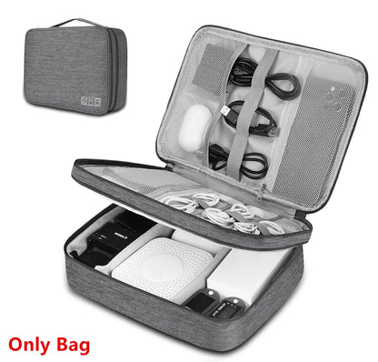 TechPouch Waterproof Travel Cable Organiser – Portable Electronic Accessories Storage Bag