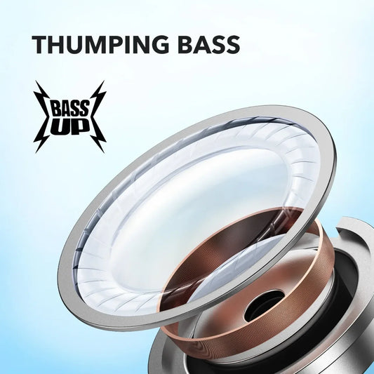 Fones de ouvido sem fio Soundcore P20i com bateria de 30 horas e graves profundos