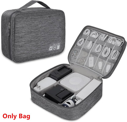 TechPouch Waterproof Travel Cable Organiser – Portable Electronic Accessories Storage Bag