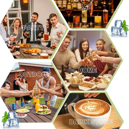 Bandeja de gelo com 48 grades e compartimento de armazenamento – Liberação fácil com um toque