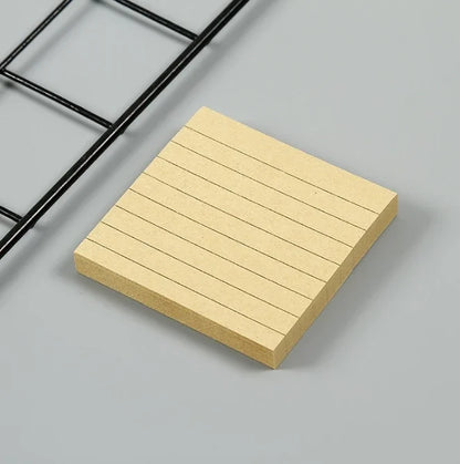 EcoNote Kraft Sticky Pad – 80 Sheets Lined Memo Notes for Study & Daily Organisation