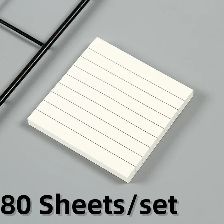 EcoNote Kraft Sticky Pad – 80 Sheets Lined Memo Notes for Study & Daily Organisation
