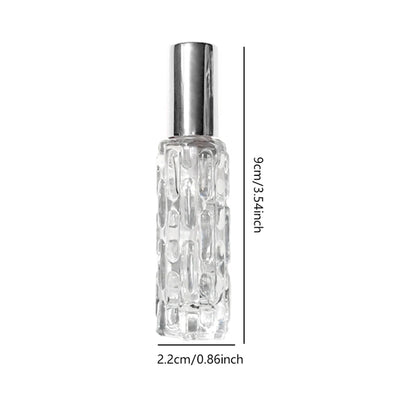 LuxeMist Mini Perfume Spray – 10ml Refillable Glass Bottle with Aluminium Atomiser Cap