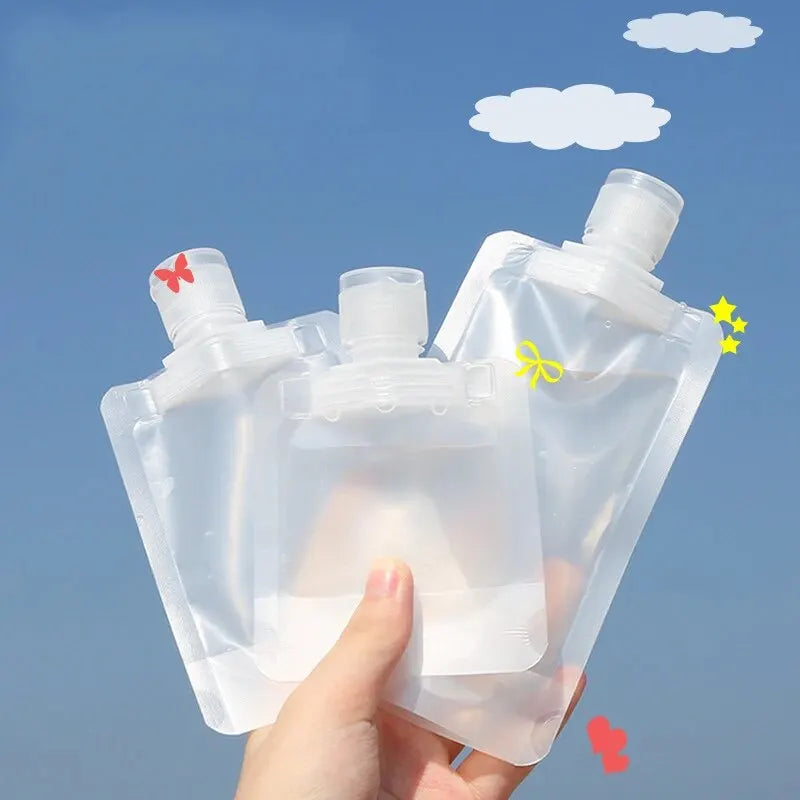 TravelEase Refillable Bottles Set – 10Pcs 30/50/100ML Leak-Proof Cosmetic Containers for Toiletries & Skincare