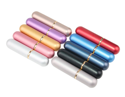 PureScent Refillable Inhaler Set – 12/24/36 pcs Aluminium & Glass Essential Oil Nasal Diffuser Tubes