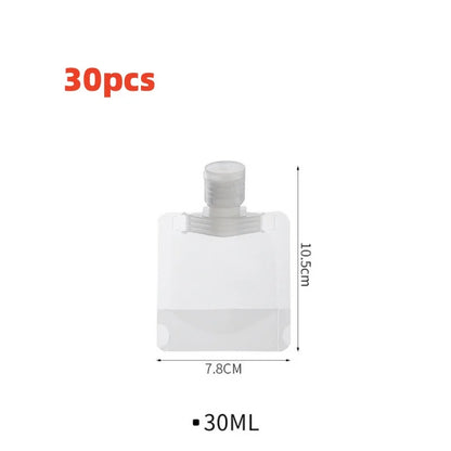 TravelEase Refillable Bottles Set – 10Pcs 30/50/100ML Leak-Proof Cosmetic Containers for Toiletries & Skincare