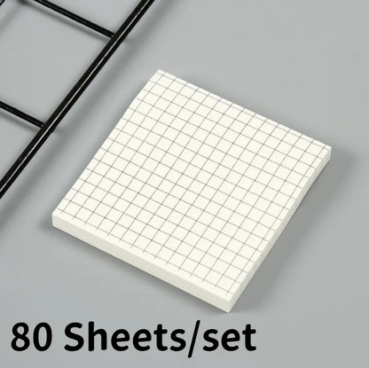 EcoNote Kraft Sticky Pad – 80 Sheets Lined Memo Notes for Study & Daily Organisation