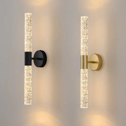 Luminária de parede LED Nordic Bubbles Crystal Rod – Elegância moderna