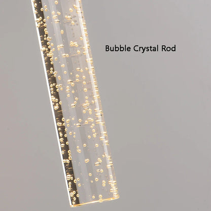 Luminária de parede LED Nordic Bubbles Crystal Rod – Elegância moderna
