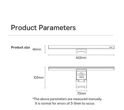 LumaBeam Monitor Light – Screen Hanging Desk Lamp for Laptop & Computer Reading