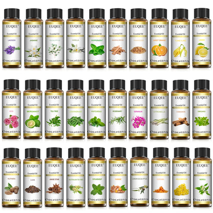 AromaBloom Essential Oil Collection – 10 ml Pure Natural Fragrances for Diffuser & Candle Use