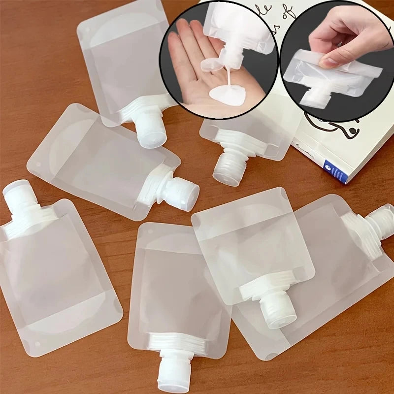 TravelEase Refillable Bottles Set – 10Pcs 30/50/100ML Leak-Proof Cosmetic Containers for Toiletries & Skincare
